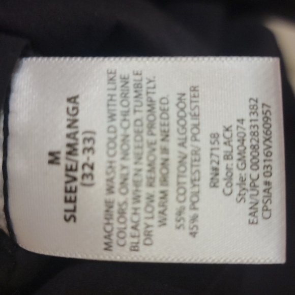 Black button down shirt size medium - Picture 6 of 13